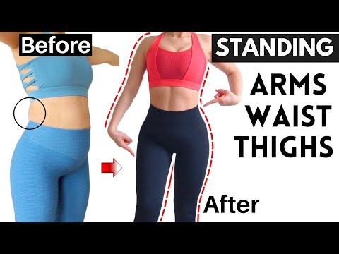 LOSE WEIGHT FULL BODY STANDING, 30 DAYS  workout video