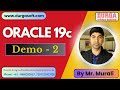 ORACLE 19c tutorials || Demo - 2 || by Mr. Murali On 03-02-2026 @11AM (IST)