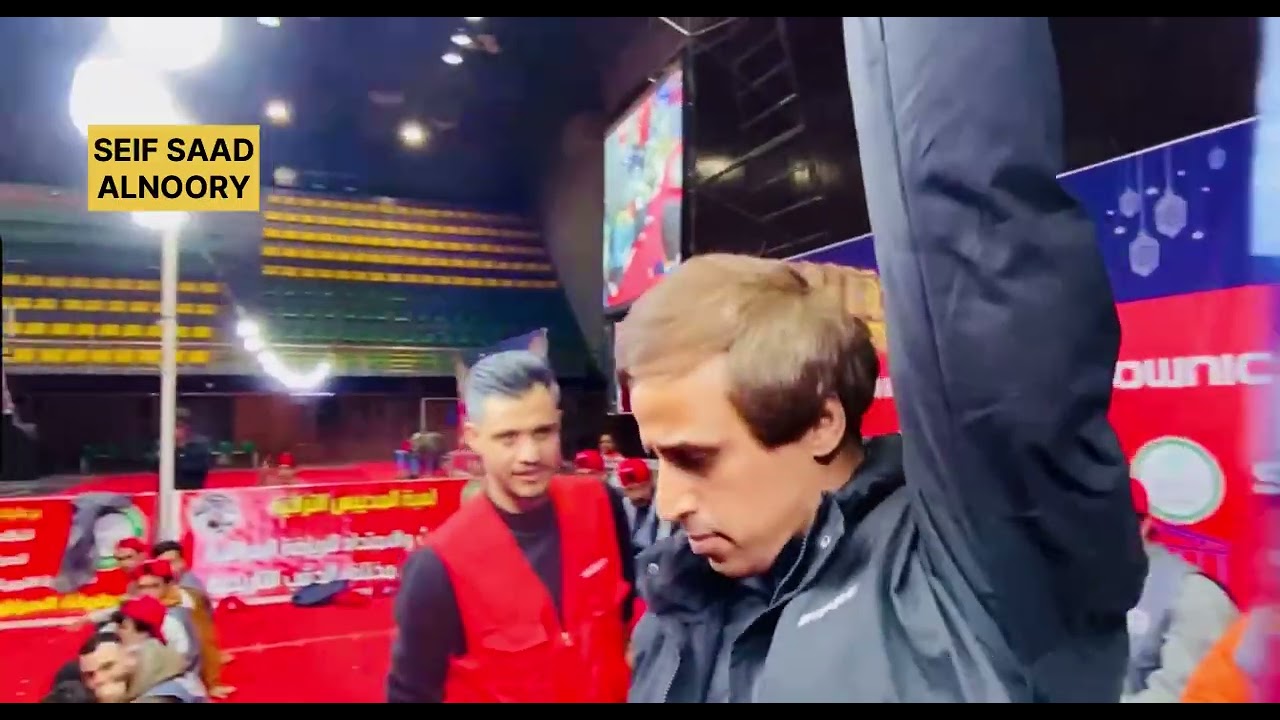 هالعضمين بطل العراق علي شامخ احمد اتياكو ياخذ المحبس من فريق النور نزله استعراضية 