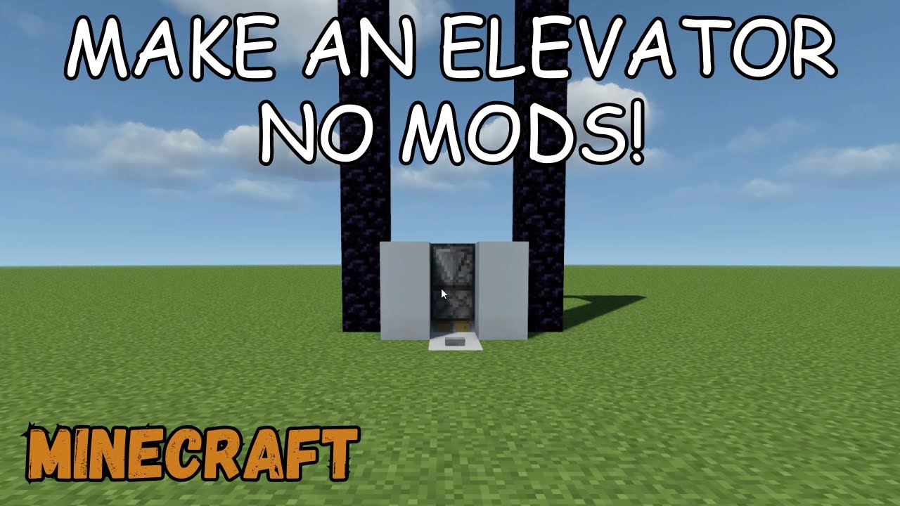 How to make an Elevator with no mods - Minecraft - YouTube