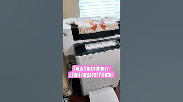 Faux Embroidered with Playground AI | xTool Apparel Printer #dtfprinting