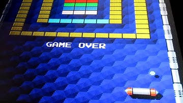 Arkanoid with scan lines