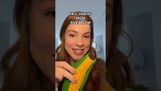 Trying weird fall-themed snacks from Five Below 🌽😈 #snackreview #candyreview #fivebelow #mukbang