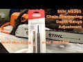 Stihl MS250 18" Chainsaw - Easy Sharping & Depth Gauge Adjustment???
