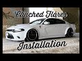 Widebody Charger fender flares installation clinched flares