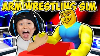 ARM WRESTLING SIMULATOR ROBLOX ESCAPE THE SCHOOL!