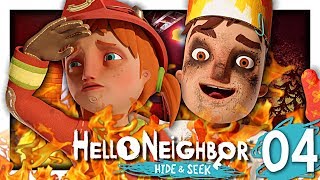 AU FEU ! | HELLO NEIGHBOR HIDE & SEEK EPISODE 4 NINTENDO SWITCH