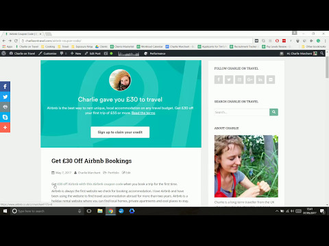 How to Claim Airbnb Discount Code with Charlie on Travel | 2017 Discount Code