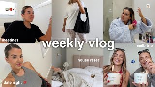⁣weekly vlog 💌 melb trip, house reset, meetings + date night