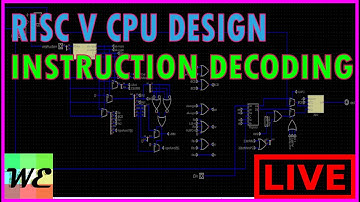 32 bit RISCV CPU Design Live Stream