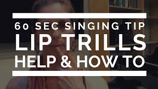 60 Second Singing Tip: Help With Lip Trills | Arden Kaywin Vocal Studio