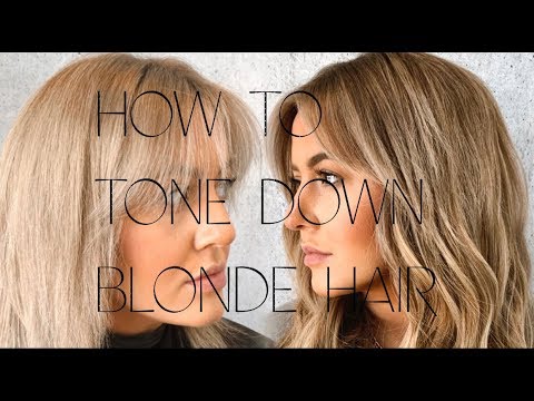 How To Tone Down Blonde Hair Youtube