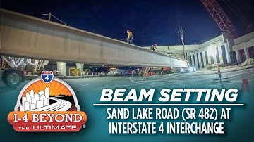 I-4 Beyond the Ultimate: Sand Lake Road Beam Setting