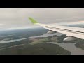 airBaltic A220-300 landing at Stockholm Arlanda airport from Riga