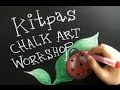 キットパスを使ったチョークアート（how to use kitpas for chalk art)