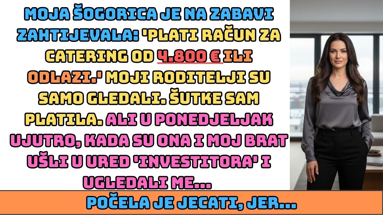 Brat mi je pisao 'ne dolazi na roštilj', dok on i žena nisu ušli u moj ured...