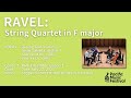 [PMF 2023] Ravel: String Quartet in F major / ラヴェル：弦楽四重奏曲 ヘ長調