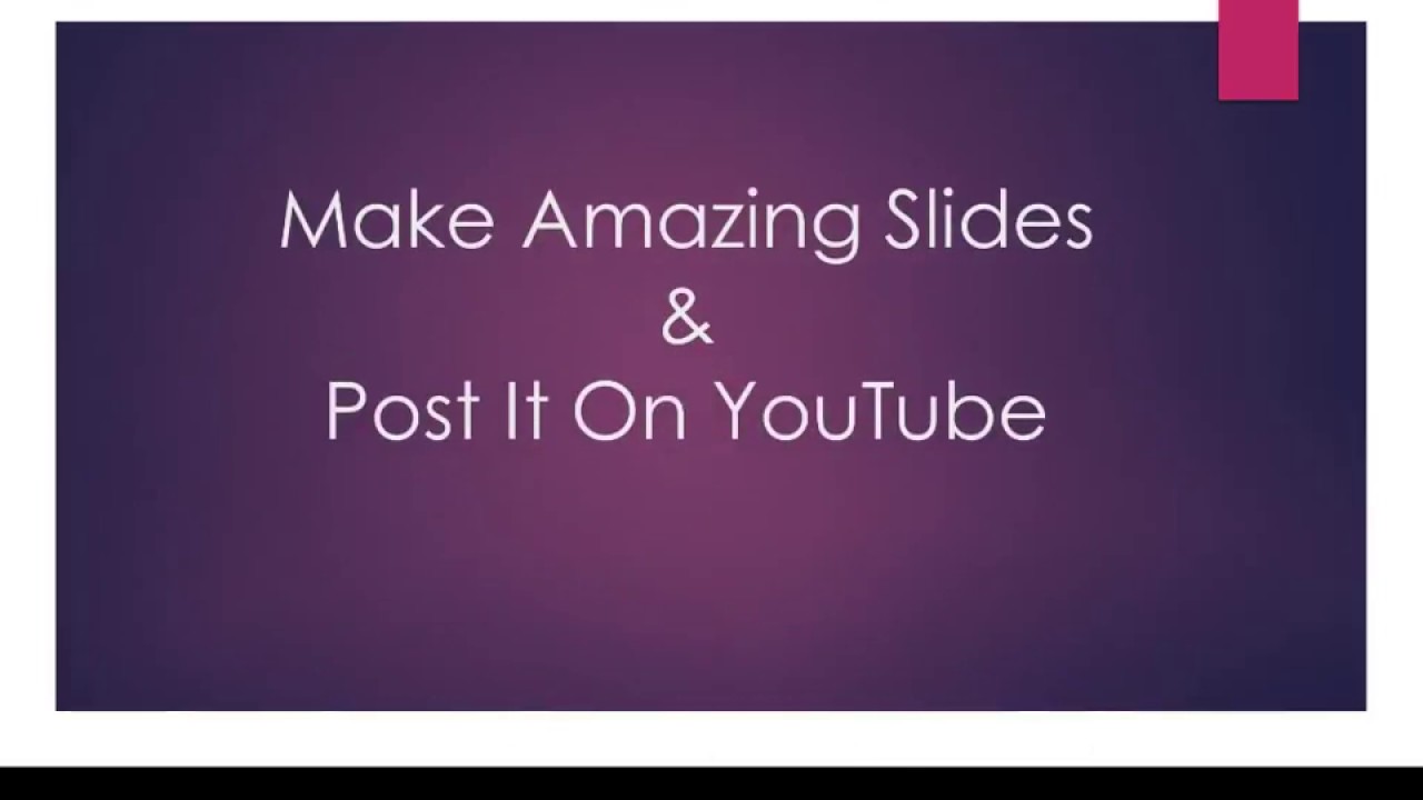 How To make Video Of Your Lecture By PowerPoint - YouTube