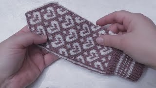 How to decrease a mitten tip, step by step (k2tog, ssk)