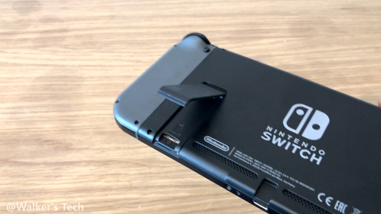 Nintendo Switch How to Insert Micro SD Card 