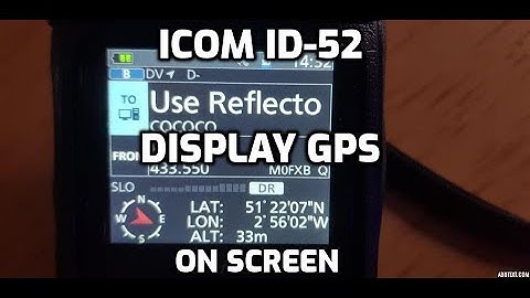 ICOM ID-52 Single mode display GPS