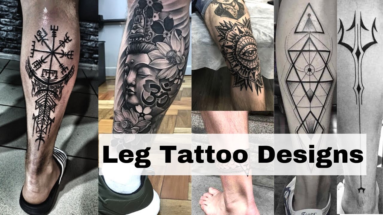 Best leg tattoos for men | Cool leg tattoos 2k22 | Simple leg tattoos ...