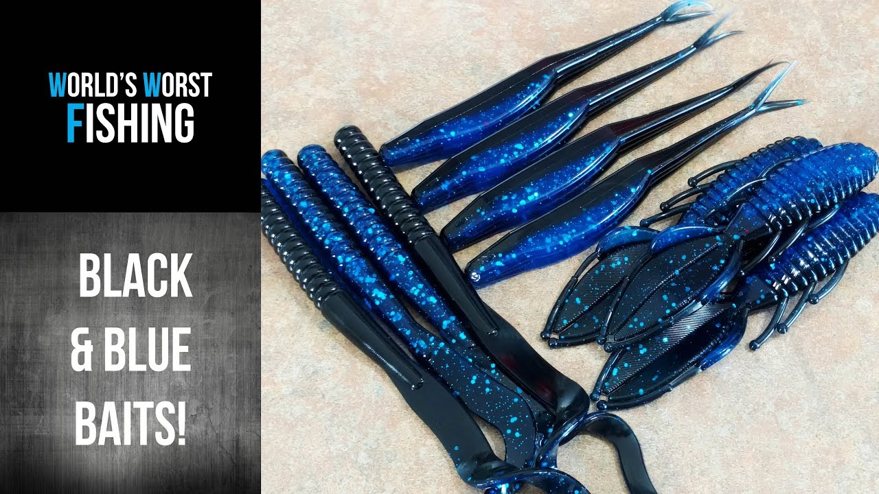 Popular Colors: Making Black & Blue Laminate Baits: Did These Baits Catch A  Fish??? 