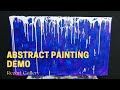 Demo abstract painting    big canvas  ice tears