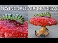 Trying Out Air Dry Clay TIME LAPSE - Toadstool and Caterpillar Sculpture || Maive Ferrando