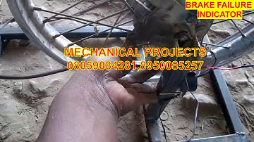 Mechanical engineering students projects--brake failure indicator