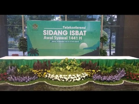 Telekonferensi Sidang Isbat 1 Syawal 1441 H