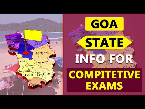 Goa State Information Details for Competitive Exams | GK | Quiz | Indian States Info 07