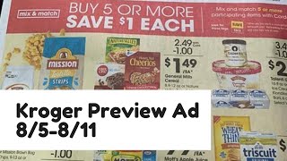 *SUPER EARLY* Kroger Ad Preview for 8/5-8/11 | Buy 5 or More Save $1 Each MEGA SALE