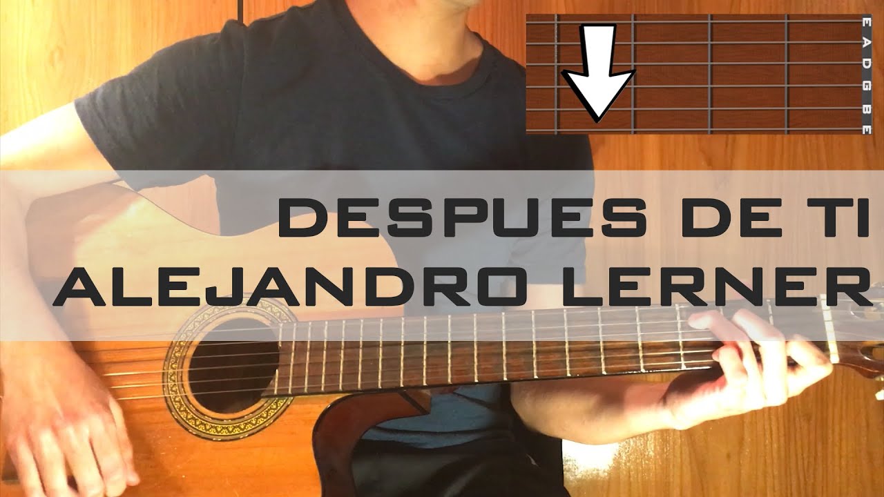Después de ti - Tutorial guitarra - YouTube
