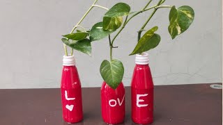 294creative recycle bottle garden idea for your indoor table decoration/love for plant