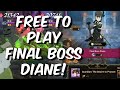 Free To Play Final Boss Diane HELL - Top 5% With Green Fat King?!- Seven Deadly Sins: Grand Cross