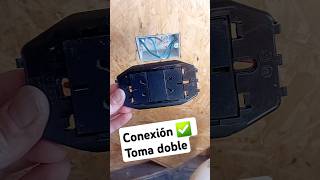 CONEXIÓN DE UN TOMACORRIENTE DOBLE 💥 Forma correcta de instalarlo