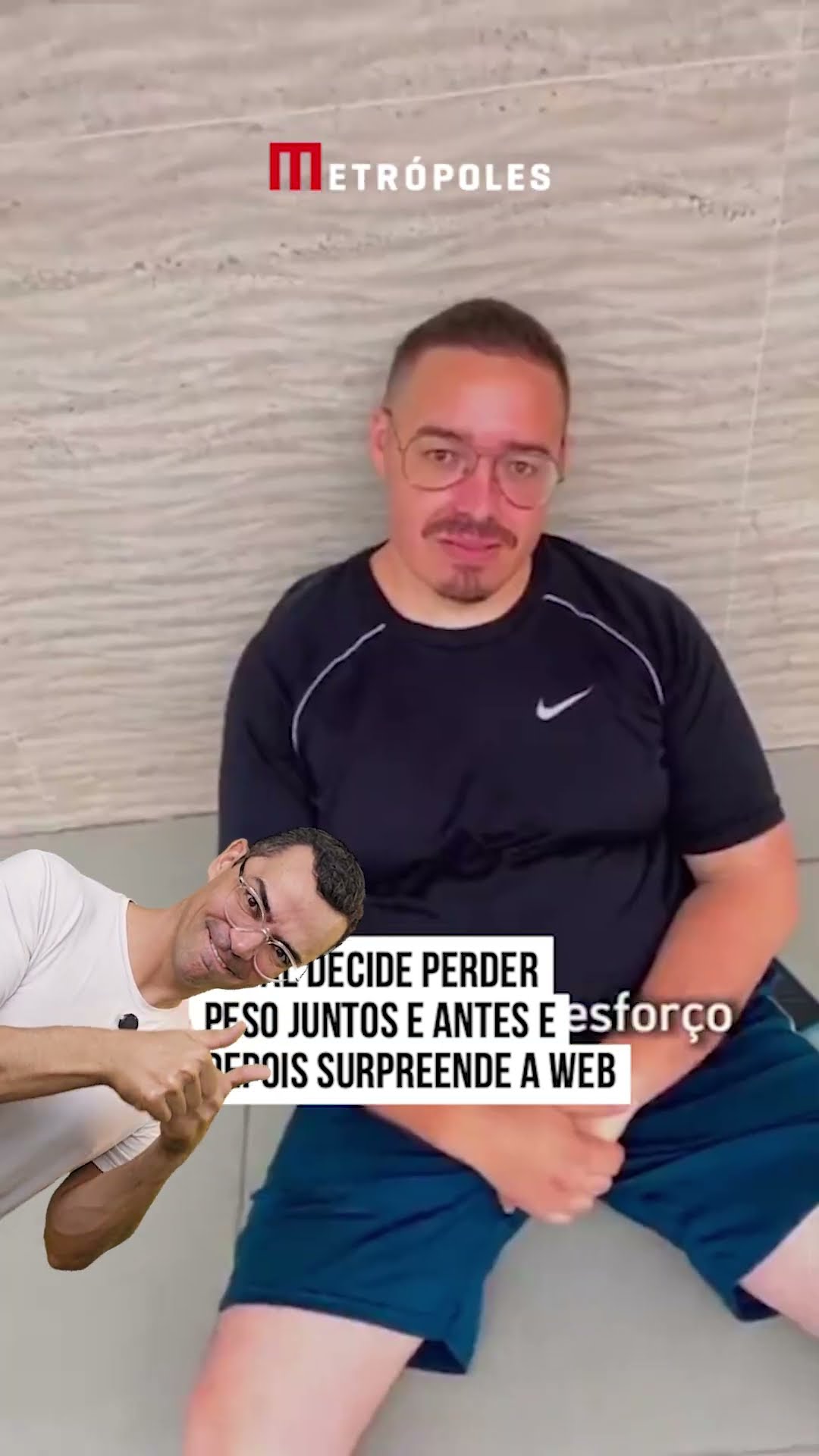 Marque aqui a pessoa que vai fazer exercício com você ?