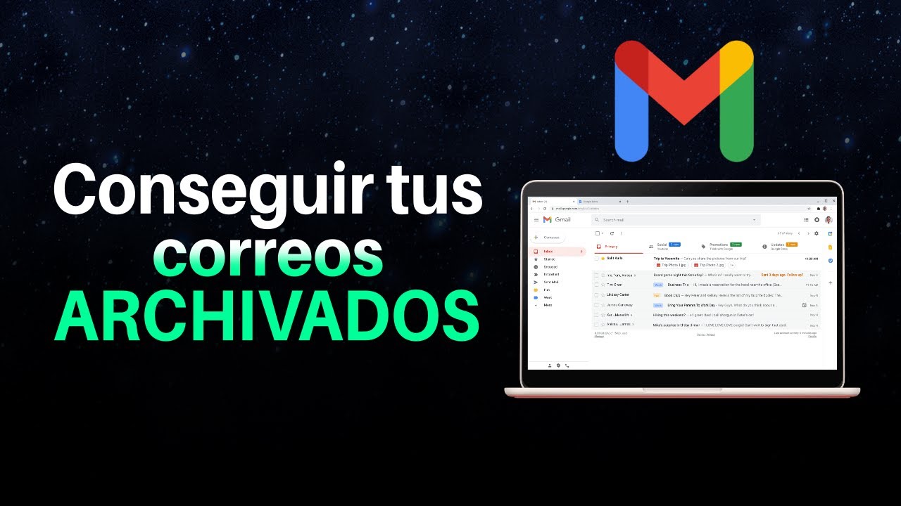 Como ver correos Archivados en Gmail - YouTube