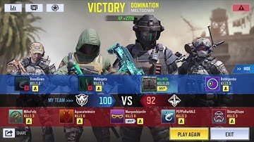 Call of Duty Mobile part 46- playing Domination mode with the new Meltdown map