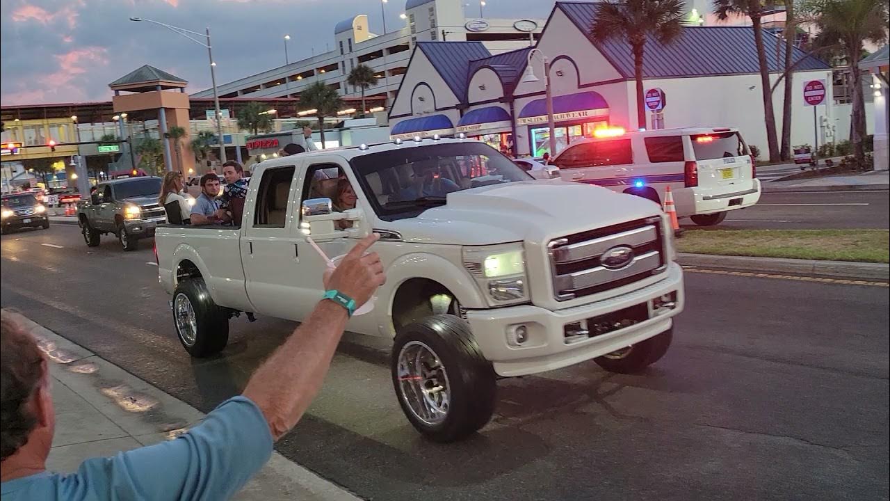 Daytona Beach truck meet in the streets YouTube