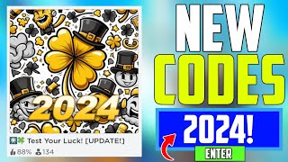 *SECRET UPDATE!* | TEST YOUR LUCK! CODES 2024 (UPDATE!)