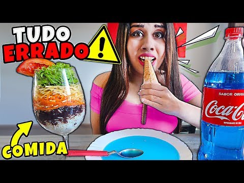 NAMORADA 24 HORAS COMENDO TUDO ERRADO 🍦🔨