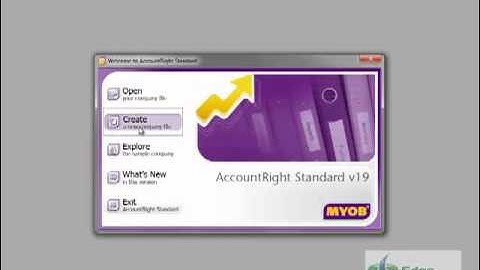 Creating a MYOB data file