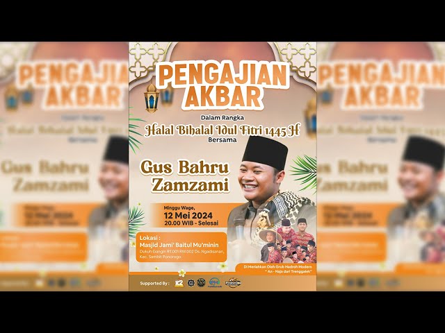 PENGAJIAN AKBAR HALAL BIHALAL IDUL FITRI 1445H BERSAMA GUS BAHRU ZAMZAMI SAMBIT PONOROGO - PJM AUDIO class=