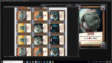 Making a card game with Photoshop Data Sets and Excel: a Tutorial