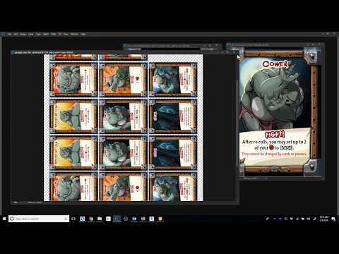 Making a card game with Photoshop Data Sets and Excel: a Tutorial