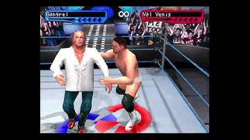 WWF Smackdown 2 - PS1 Gameplay - Gangrel vs Val Venis