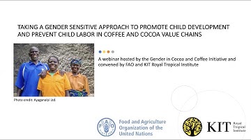 Taking a gender sensitive approach to promote child development in coffee and cocoa value chains
