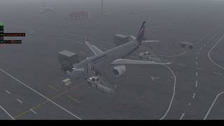 X-Plane 11. Krasnoyarsk - Abakan. Адская погода. Посадка с приданным.